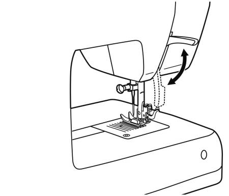 zweistufen naehfusshebel
