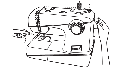 SNMD33A1 Unterfaden heraufholen 1