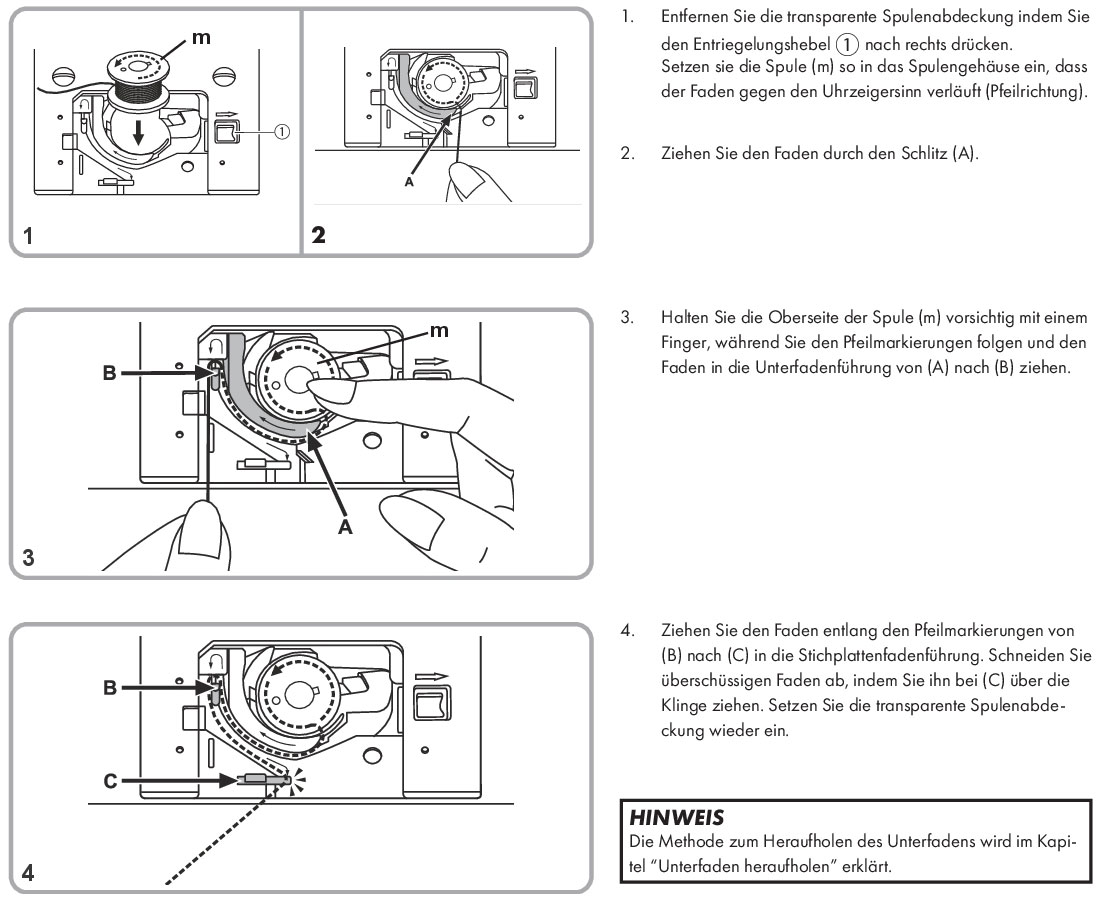 SCNM100A1 Spule einsetzen