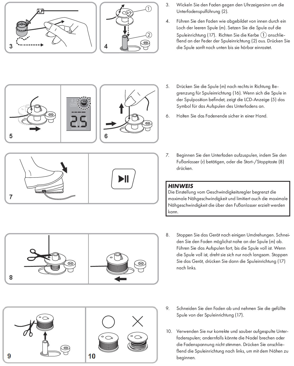 SCNM100A1 Unterfade aufspulen b